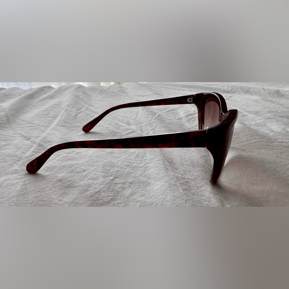 kate spade Brown Gradient Oversized Sunglasses with Turquoise Case - Picture 9 of 9